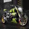 High Tech 1:5 Motorcycle City Sports Rapid Racing Motorbike Locomotive Moc Modular Brick Model Building Block Boy Gift Toy T4020