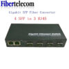 d4f6696874ae2bc8 Gigabit SFP Media converter SFP to 1/2/4/8 RJ45, 100/1000M fast Ethernet transceiver module, IP camera Fibre Channel switch