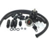Universal Adjustable Fuel Pressure Regulator With Gauge+AN6 Fuel Line Hose+Fittings End Kit