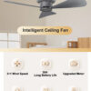 12000mAh Portable Ceiling Fans Outdoor Camping Fan Tent Air Circulator Cooler Rechargeable Electric Fan Remote Control LED Light