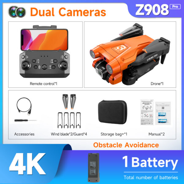 HOT Z908 Pro / MAX Mini Drone 4k Professional Camera 2.4G WIFI Obstacle Avoidance Helicopter Remote Control Quadcopter RC Toys