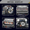 d5250957f55afdc5 Mould King 10088 Technik Electrically Driven No.V8 Engine toys Model Building Blocks kits Creative Educational Toy gift