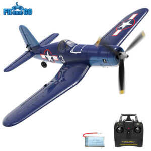 d52b4b124c89b530 New F4U Corsair RC Plane 2.4Ghz 4CH 400mm Wingspan One-Key Aerobatic RTF Remote Control Aircraft Toys Gifts for Children