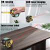 d532802a688775d4 3 in 1 Laser Rangefinder 5M Tape Measure Ruler LCD Display with Backlight Distance Meter Building Measurement Device