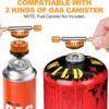d5352d26a1f3d032 Adiwo Camping Gas Stove, Windproof Backpacking Burner Cooking Stoves 6800W, Foldable Rocket Camping Stove with Carry Box, Outdoor Camping Gas Burner for Cooking, Hiking, Camping, Trekking, Picnic