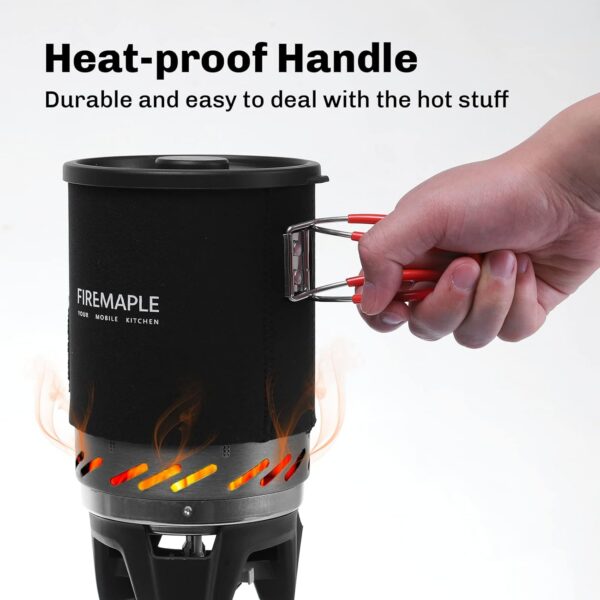 d55833303c537d1b Fire-Maple "Fixed Star 1" Backpacking and Camping Stove System | Outdoor Propane Cooking Gear | Portable Pot/Jet Burner Set | Ideal for Hiking, Trekking, Fishing, Hunting Trips and Emergency Use