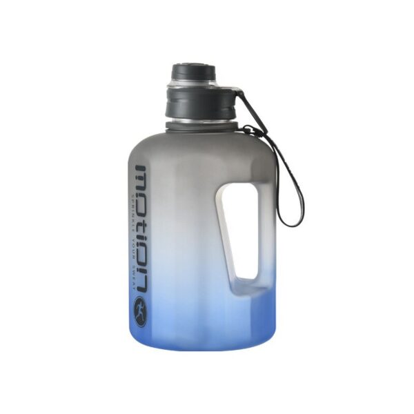 2.2L Large Capacity Sports Bottle Outdoor Fiess Kettle Gradient Plastic Water Cup Students Portable Big Ton Barrel