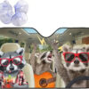 Personalized cartoon Windshield Sunshade Car Window Windscreen Cover Sun Shade Auto Sun Visor Car-covers Car Solar Protection