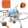d596e1ab17634a30 Adiwo Camping Gas Stove, Windproof Backpacking Burner Cooking Stoves 6800W, Foldable Rocket Camping Stove with Carry Box, Outdoor Camping Gas Burner for Cooking, Hiking, Camping, Trekking, Picnic