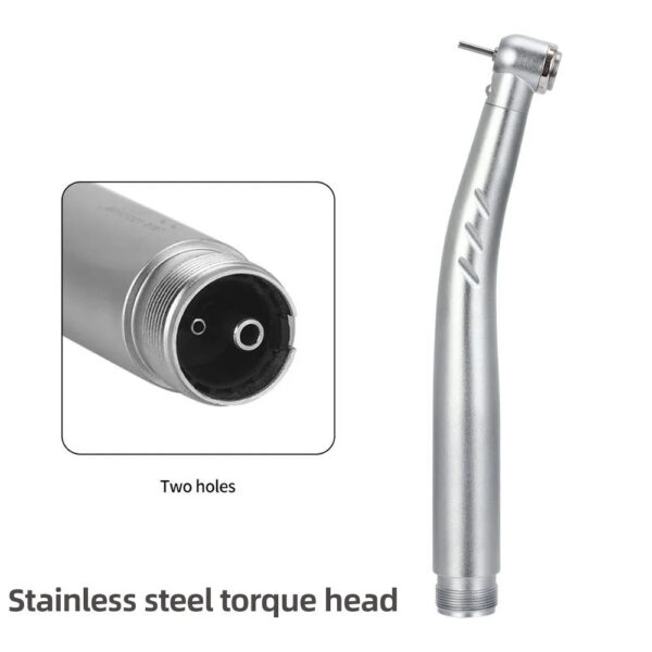2/4 Holes Azdent Dental LED High Speed Handpiece E-generator Integrated Standard Head Push Button 3 Water Spray JD008A-SP