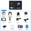 d5b3f6ed050abc48 Ourlife 4K Action Camera Ultra HD 16MP WiFi 2.0 inch Screen 170D DVR Webcam Underwater 30M Helmet Video Recording Sport Camera