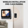 d5b912118d22af9e 4.3'' IPS Screen 2.4G Wireless Visual Intercom Doorbell with Screen Smart High-definition Video Monitoring Two-Way Intercom