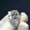 Emerald Cut 2ct Diamond Cz Ring Sterling Sier Promise Engagement Wedding Band Rings for Women Gemstones Party Jewelry Gift