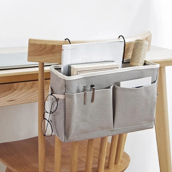 d5be54318264d3ef Dormitory Hanging Bedside Basket Bedroom Bed Storage Rack
