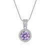 d5f7774453d83036 Butterflykiss 1Carat Moissanite Diamond Pendant Necklaces For Women Sterling Sier Chain Iced Bling Wedding Jewelry
