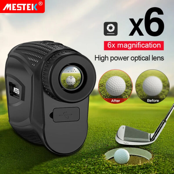 d607bfd326f17538 Laser Rangefinder 1200/800/600M Type-C Flag-Lock Slope with Vibration and LCD Unit Yard Pin for Hunting Golf Distance Meter