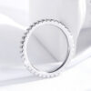 Smyoue Plated 0.57ct Full Enternity Moissanite Ring Forn Women S Sterling Sier Matching Diamond Band Wedding Jewelry