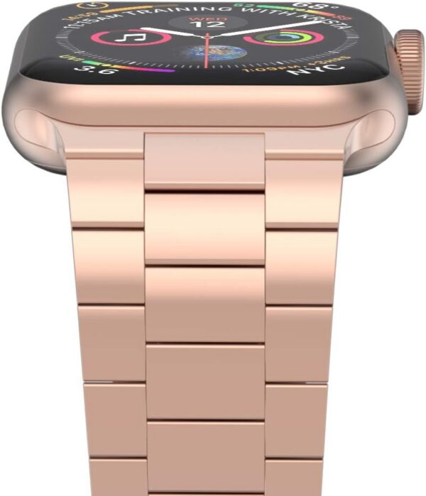 iiteeology Compatible with Apple Watch Band 49mm 45mm 44mm, Upgraded Solid Business Stainless Steel Band for Apple iWatch Series 9/8/7/Ultra,Silver