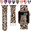 Laffav Compatible with Apple Watch Band 41mm 40mm 38mm iWatch Series 9 & Ultra 2 & SE & Ultra & Series 8/7/6/5/4/3/2/1 for Women Men, Colorful Jellyfish, M/L