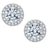 d62088c88764dd29 925 Sterling Silver 0.5/1 Carat Moissanite Round Bag Screw Earrings For Men And Women Couple Models Fashion Creative Personality
