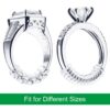 Anpro 15 Pack Size - with 3 Sizes Clear Sizer Adjuster Loose Rings,Spiral Silicone Tightener Set,Invisible Ring Guards(Please See Below Picture for The Steps)