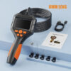 2.8'' IPS Screen Handheld Endoscope Camera Probe HD1080P Pipe Inspection Industrial Borescope Take Photo Record Video Waterproof