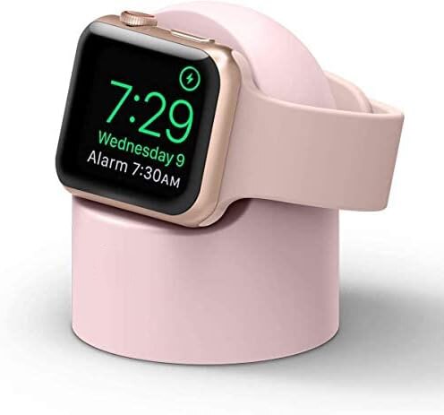 d65424f095ef4911 Stand For Apple Watch Series 9 8 Ultra 7 6 5 SE 4 3 2 Charger Dock Station Silicone Bracket Iwatch Charging Cable Holder