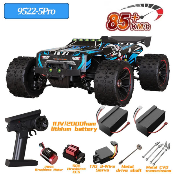 d65e58190ade577f 9522PRO 85KM/H High-speed RC Car Brushless Four-wheel Drive Off-road Drift 1:16 Professional Racing Car 9522 50KM/H Boy's Toy