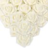 d65ebbfdde043740 IPOPU Artificial Flowers, 25pcs Foam Glitter Roses Glitter Foam Rose Foam Rose with Stem for DIY Wedding Bridal Bouquet Home Party Decoration(Coffee)