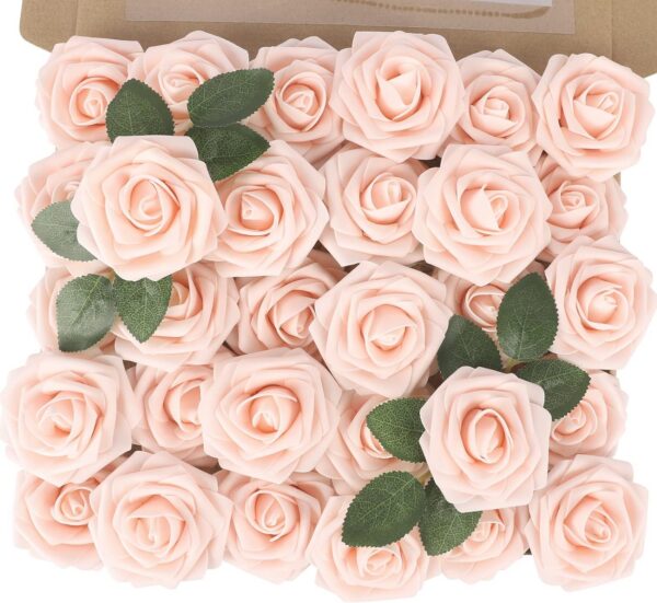 d6611bf16a207bef MACTING 30PCS Artificial Glitter Flowers, Black Fake Roses with Stem for Valentines Day Tree Ornaments Party Wreath Home Spring Indoor Decorations