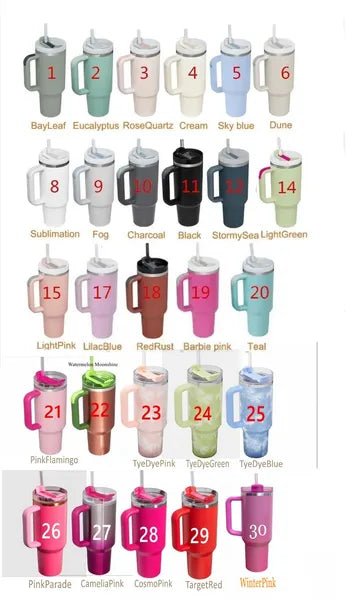 Electric 40oz Tumbler Yellow Orange Green QUENCHER H2.0 Stainless Steel Tumblers Cups with Handle Lid and Straw Winter Neon Pink Car Mugs GG0326