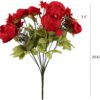 d68b6fb2185c9c56 Duovlo Springs Flowers Artificial Silk Peony Bouquets Wedding Home Decoration,Pack of 1 (Spring Red)