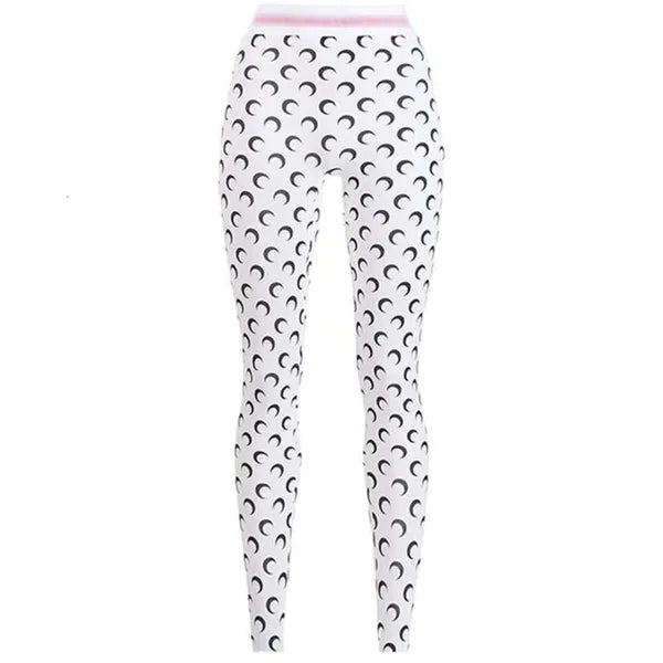 Marine Serre MARINE Moon Pantyhose Leggings 2022 Spring/Autumn/Winter Sports Yoga Outwear Slim Fit High Waist Women