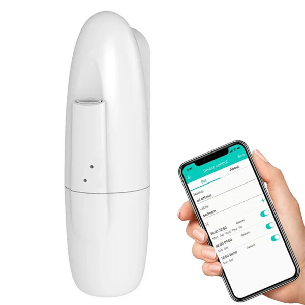 d6a283553051a2c4 Smart Aroma Essential Oil Diffuser Bluetooth APP Control Plug-in Wall Scent Aromatherapy Machine Air Fresher for Home Office