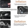 d6aac240412ca9ba Vextone Inflatable Air Mattress Rear Back Seat Car Bed - PVC Thickened Travel Camping Air Mattress for SUV Cars, Gray Sleeping Car Mattress - Universal Fit, with Pillows, Piers, Repair Pad