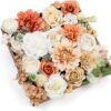 Serra Flora Artificial Christmas Flowers Greenery Combo Box Set Faux Flowers Bulk Flower Leaf with Stems for DIY Tree Ornaments Xmas Wreath Floral Arrangements Centerpieces