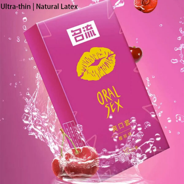 d6b591ebc33459a0 OLO Oral Sex Condom for Men Women,10pcs 52MM Cherry Flavour Ultra Thin Condoms,Natural Latex Intimate Sex Products for Adults