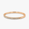 d6cec5907802376f sier single row zircon female micro-set fashion full diamond thin ring party birthday gift wholesale
