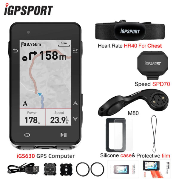 d6dd2364e6391f07 iGPSPORT igs630 Computer ANT+ Wireless Bike Speedometer Bluetooth GPS route navigation notification Odometer