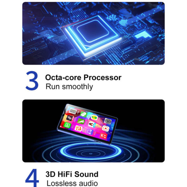 d6de139da859095a WIFI MP3 MP4 Portable Music Player HiFi Lossless Sound Bluetooth-Compatible 4 Inch Full Toucreen with FM Radio/E-Book
