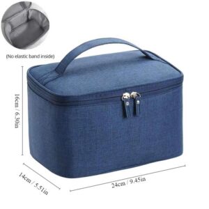 d6fc4c8244c116fa 1pc Business Trip Men's Toiletry Double Layer Large Capacity Cosmetic Oxford Cloth Storage Bag Portable Handbag