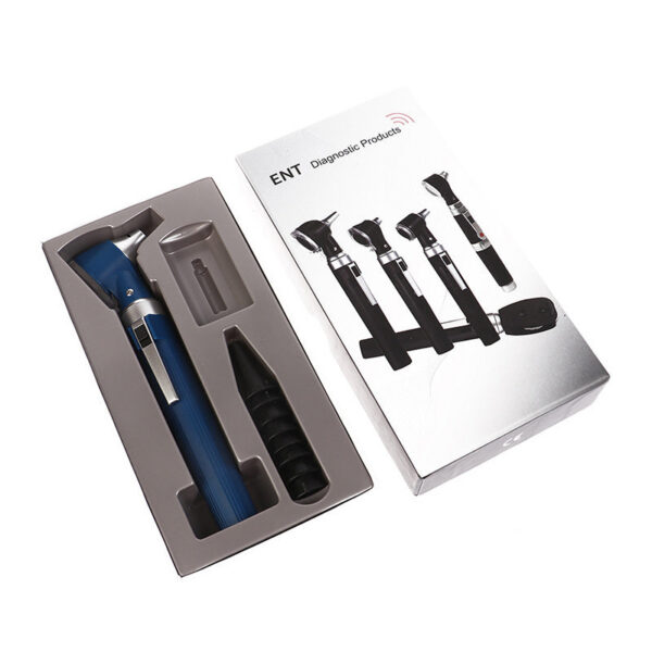 d70ba9994d4a6fb1 Professional Otosco Diagnostic Kit Medical Home Doctor ENT Care Endoscope LED Portable Otoscope Ear Cleaner With 8 Tips