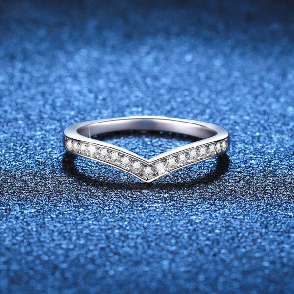 d72959c969e6d551 NeeTim Moissanite Ring Sterling Sier with White Gold Plated Full Diamond Band Engagement Wedding Bridal Rings for Women