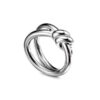Womens Designer Rope Twisted Diamondless Set with Diamond Popular Fashion Classic Versatile Single Double Ring Multi Size
