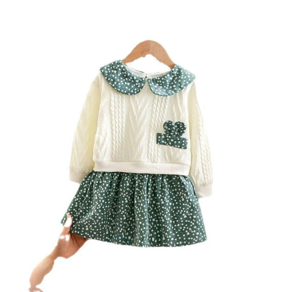 d72e8acf3ba075b3 Winter girl's clothes for newborn 1st birthday lamb wool veet thick warm floral dresses girls' baby clothing dress
