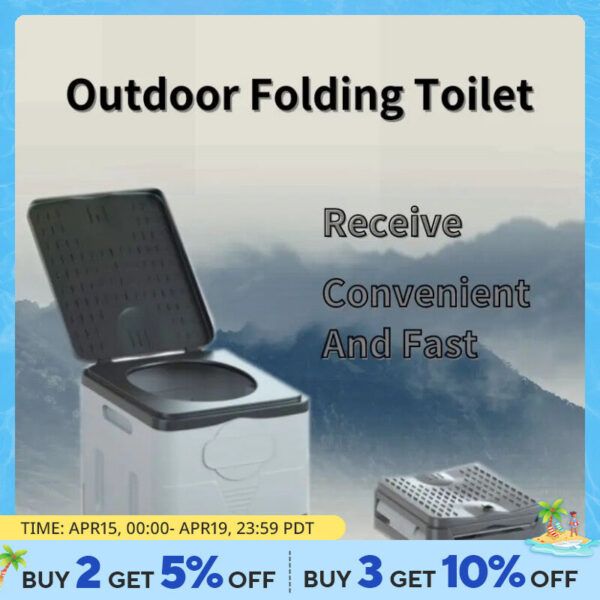 d73178f6d61ca9a0 Folding Portable, Collapsible, Anti-Odor Storage Box, Car Toilet, Adult Self-Driving Travel Emergency Toilet