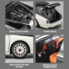 1:18 Rolls-Royce Phantom Car, Zinc Alloy Pull Back Toy Diecast Car with Sound and Light, Realistic Modeg Model Toy111