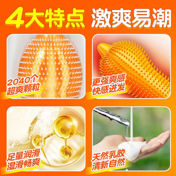 d751b3ce8f9f7c51 10PCS With 2040 Spot Spikes Condoms For Men G Point Stimulation Adult Supplies Big Dots Penis Sleeve Delay Ejaculation Sex Toys
