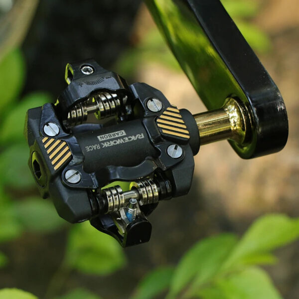 d76541af75541d0e RACEWORK MTB Pedal Self-Locking SPD Pedals Mountain Bike Cleats Bearing Footrest Bicycele Parts