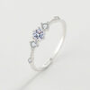 d788cd5040cd8b26 NEW Classic Couple Rings For Women Four-Prong Diamond Zircon S Sterling Sier Wedding Engagement Gift Female Jewelry
